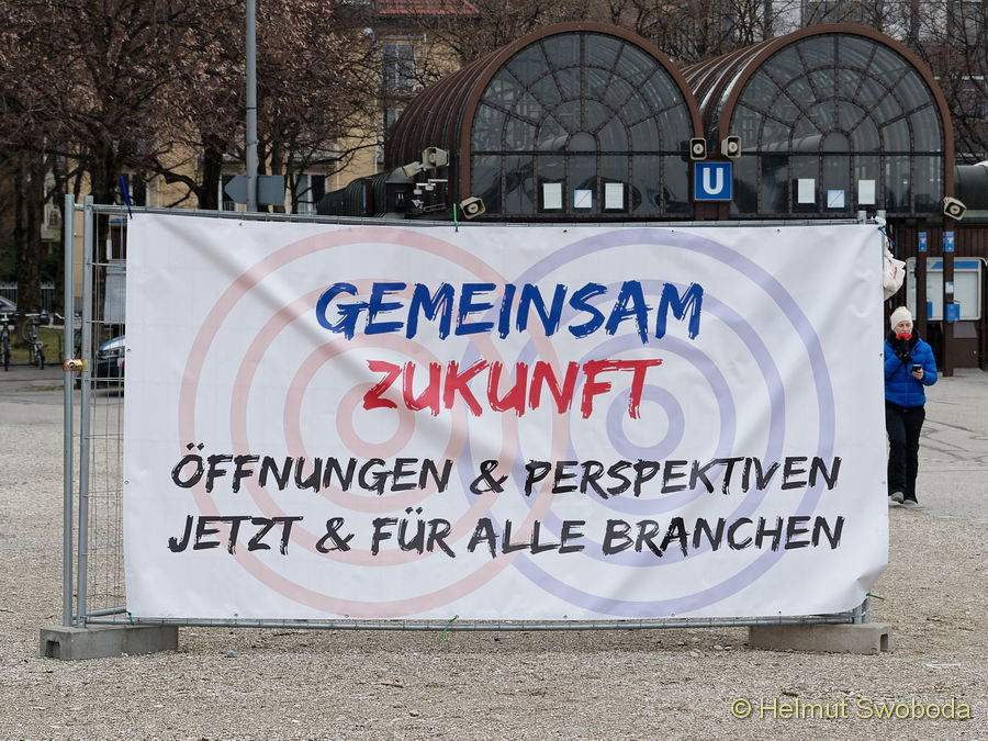 GemeinsamZukunft-Kundgebung am 21.3.2021 auf Theresienwiese in München