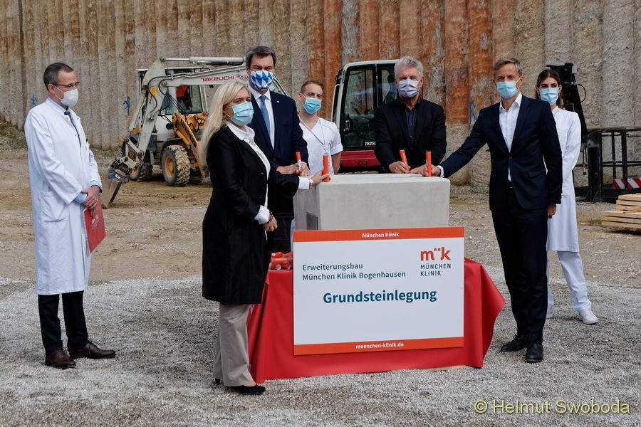 Klinik Bogenhausen 2020 - Grundsteinlegung Erweiterungsbau