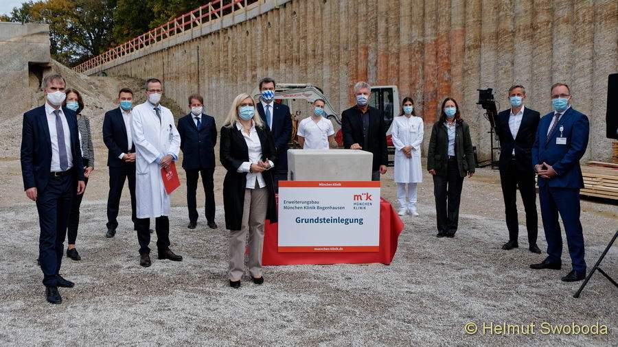 Klinik Bogenhausen 2020 - Grundsteinlegung Erweiterungsbau