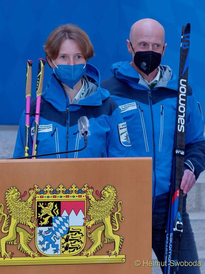 Verabschiedung von Olympia Athleten der Bayerischen Polizei zu den XXIV. Olympischen Winterspielen