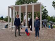 Eroeffnung Muster-Pavillon aus Recyclingbeton in Bayernkaserne