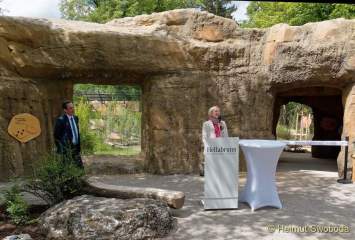 Hellabrunn am 27.5.2022 - Eröffnung neue Loewenanlage