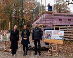 Hellabrunn - Richtfest der neuen Löwenanlage