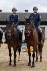 Bayerns Innenminister Joachim Herrmann, Karin Baumüller-Söder und Staatssekretär a.D. Gerhard Eck besuchen Polizei-Reiterstaffel in München