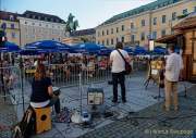 Roland Hefter - Sommer in der Stadt - Biergarten am Wittelsbacherplatz