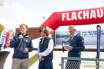 Hermann Maier eröffnet Skiteppich in München:
"12 Gipfel, 5 Täler - so nahe"