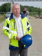 Spatenstich zur Sanierung des Großhesseloher Wehrs