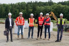 Spatenstich zur Sanierung des Großhesseloher Wehrs