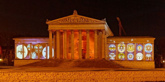 Lichtaktion „Das Kunstareal verbindet“