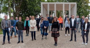 Eroeffnung Muster-Pavillon aus Recyclingbeton in Bayernkaserne