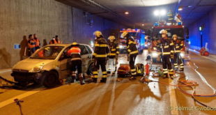 Feuerwehr Übung im Tunnel Aubing 2021