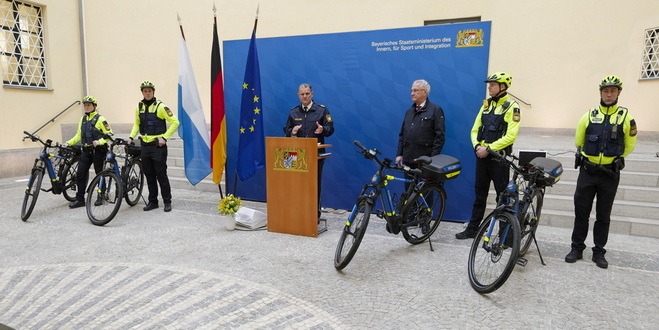 Verbesserte Ausstattung der Polizei Fahrradstaffel